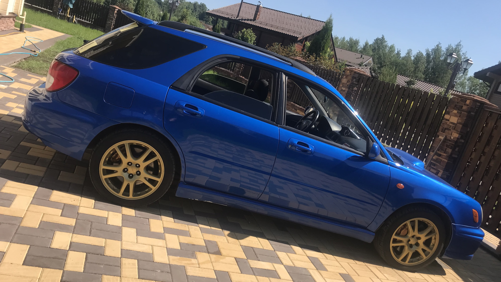 Subaru Impreza WRX (GD, GG) 2.0 бензиновый 2002 | Синяя стрела 337hp 6МТ на  DRIVE2