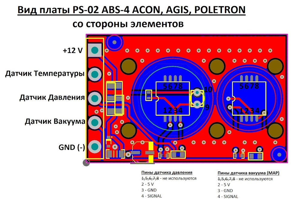 Схема map сенсора