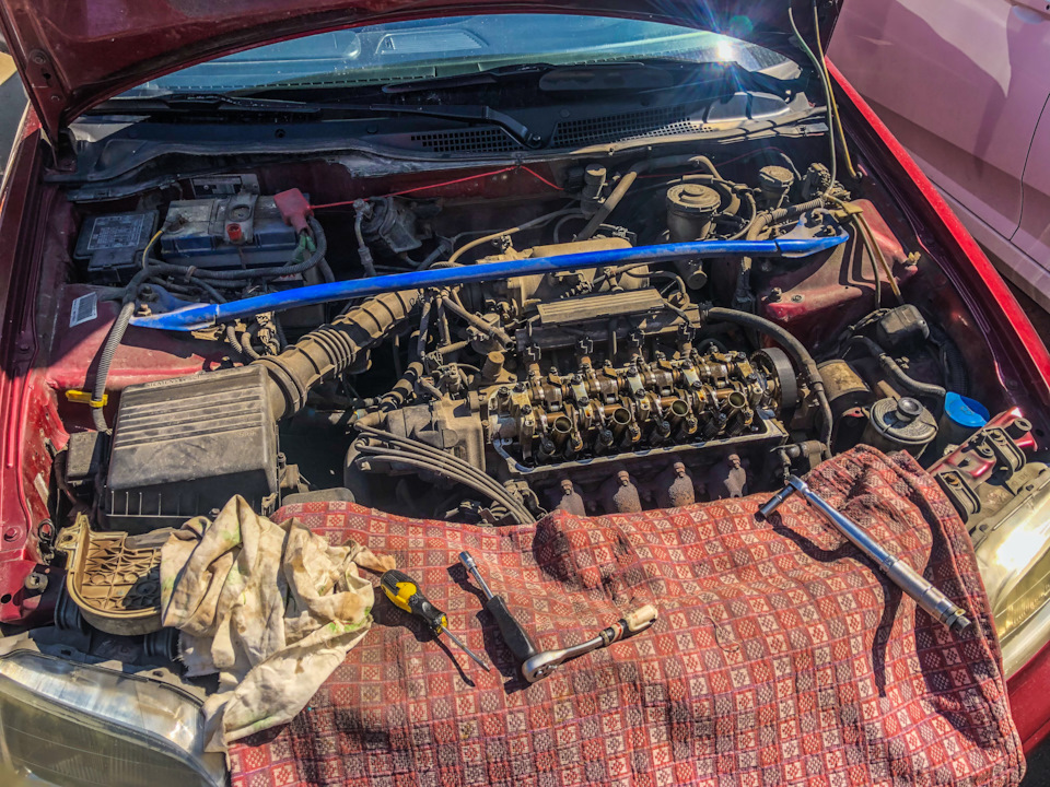 55. Большое ТО №2. Регулировка клапанов. — Honda Civic Fastback (6G), 1 ...