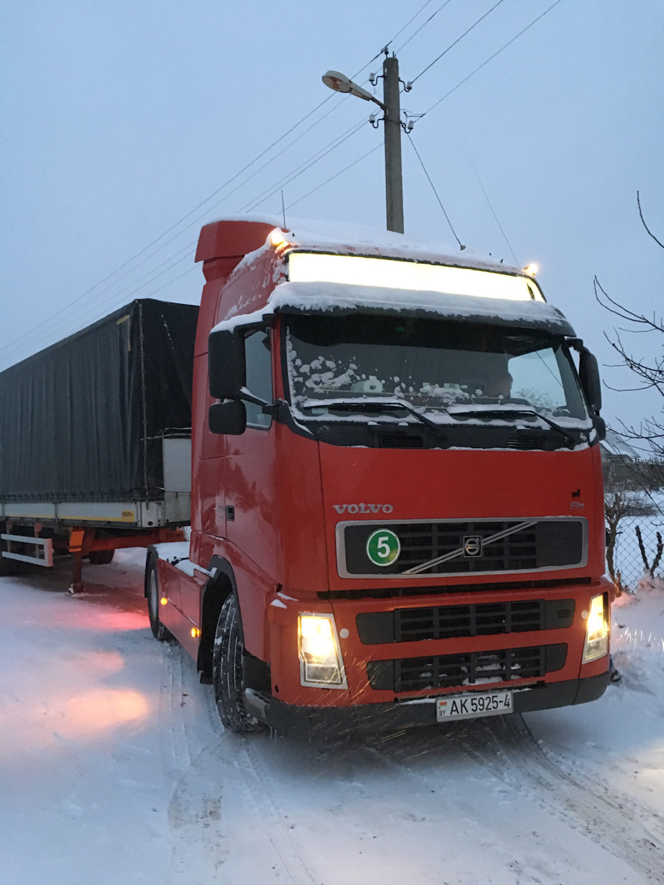 Новый год, новая работа — Volvo FH 440, 9,9 л, 2008 года | покатушки |  DRIVE2