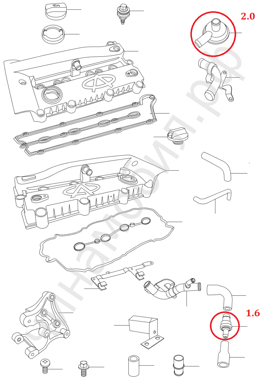 Вентиляция картерных газов и маслопомойка — Chery A5 Fora, 1,6 л, 2010 года  | своими руками | DRIVE2