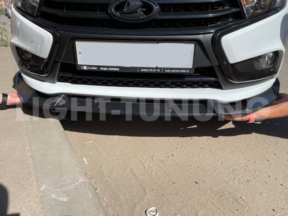 Новая губа для Весты — Lada Vesta (1G), 1,6 л, 2016 года | стайлинг ...