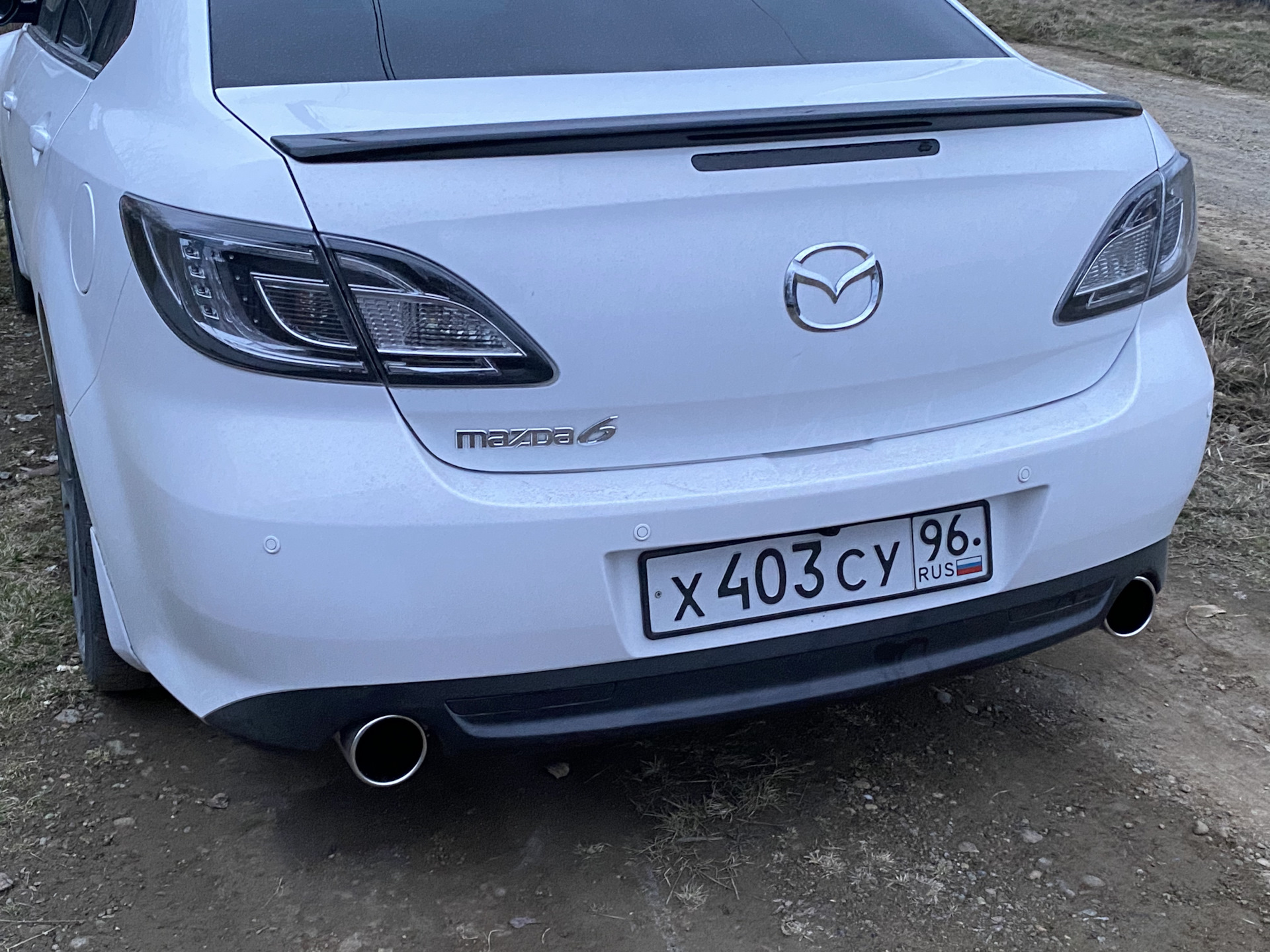 Насадки на глушитель — Mazda 6 (2G) GH, 2 л, 2012 года | стайлинг | DRIVE2