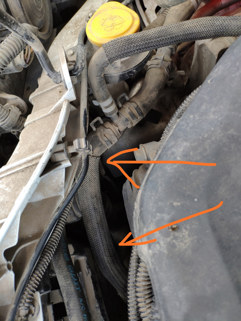 Течь шланга расширительного бачка — Ford Kuga (2G), 1,6 л, 2014 года ...