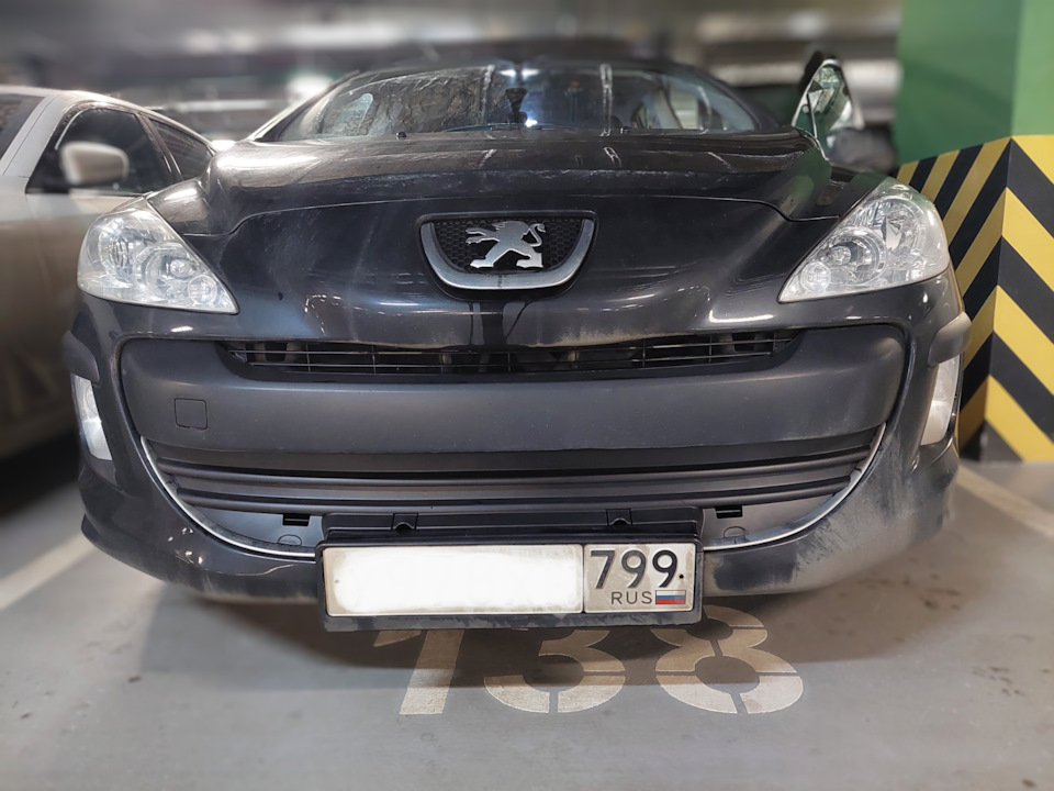 Зимняя заглушка — Peugeot 308 SW (1G), 1,6 л, 2008 года | аксессуары ...