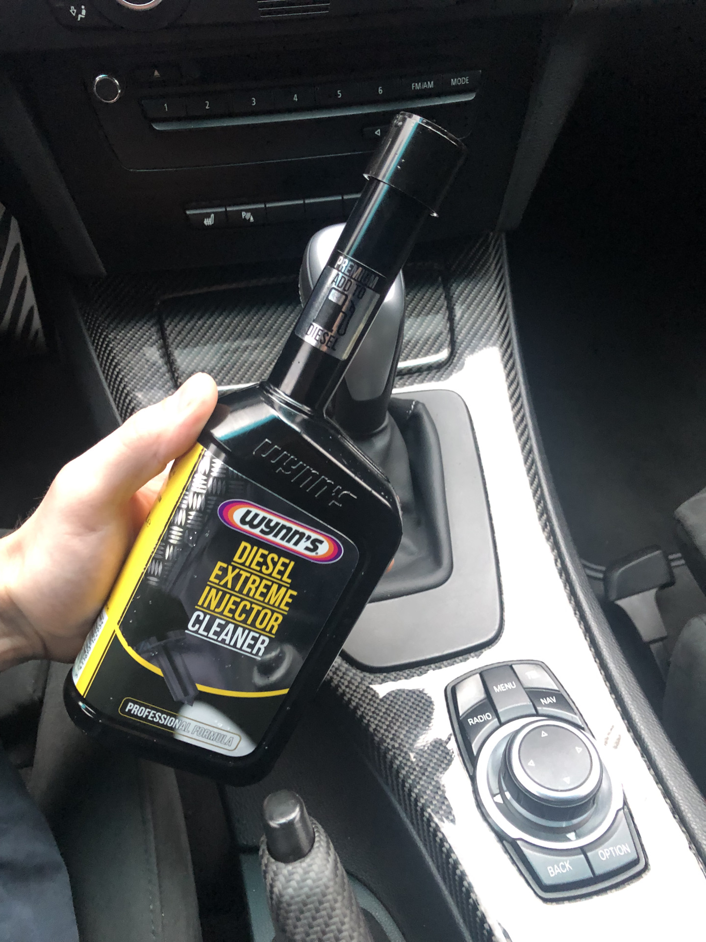 Wynn’s diesel extreme injector cleaner — BMW 3 series (E90), 3 л, 2006