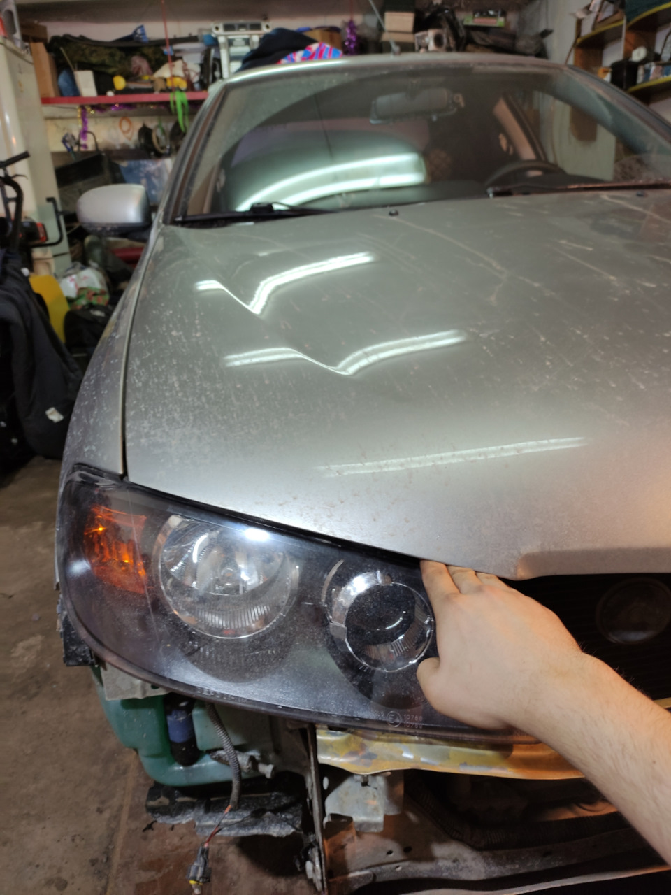 Зазор между фарами и капотом и подтяжка бампера — Nissan Almera II (N16 ...