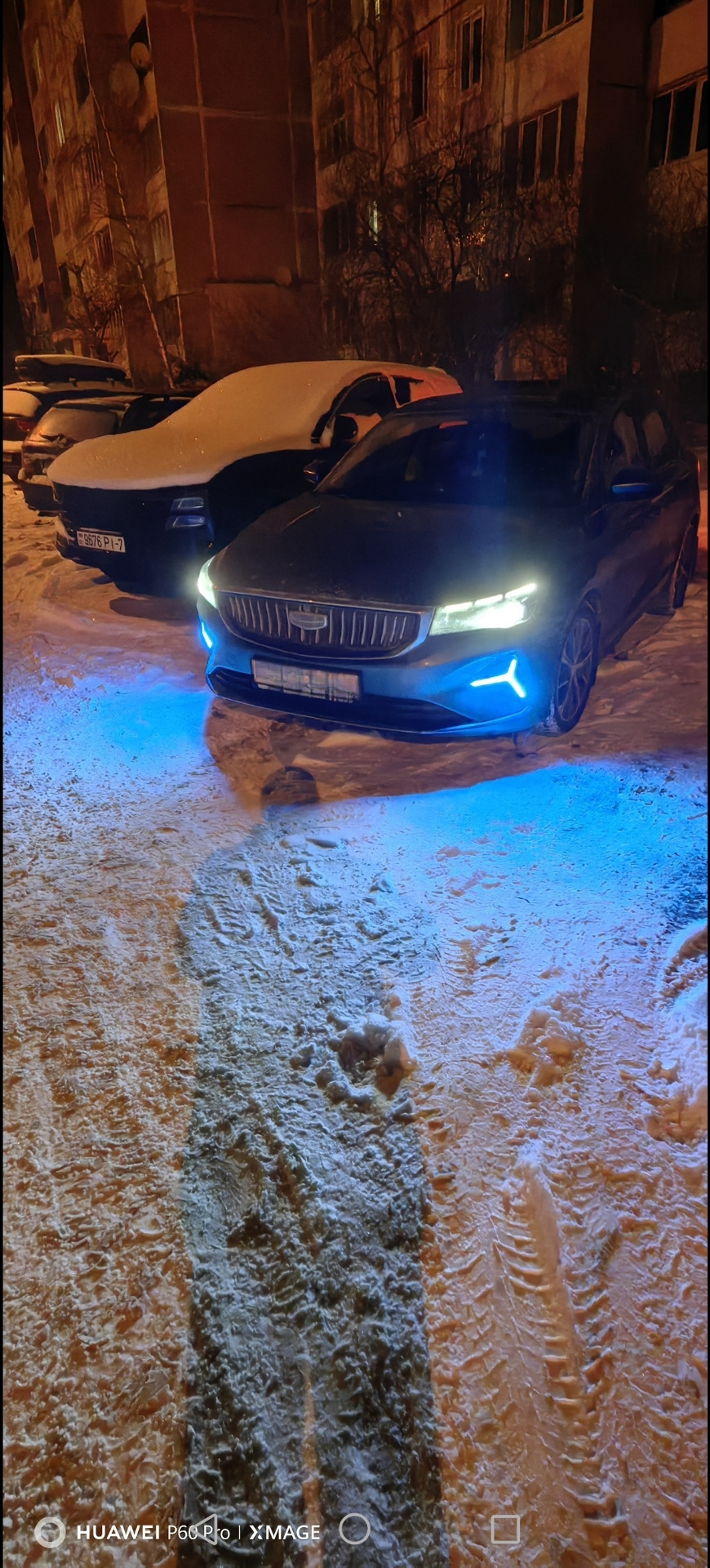 Как Светят ПТФ (имитация ночью) — Geely Emgrand, 1,5 л, 2023 года ...