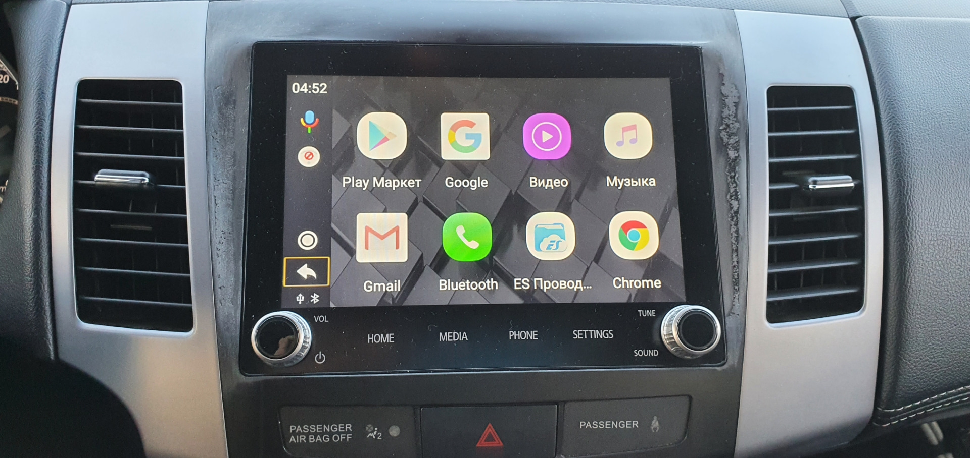 Android через Carplay на SDA8