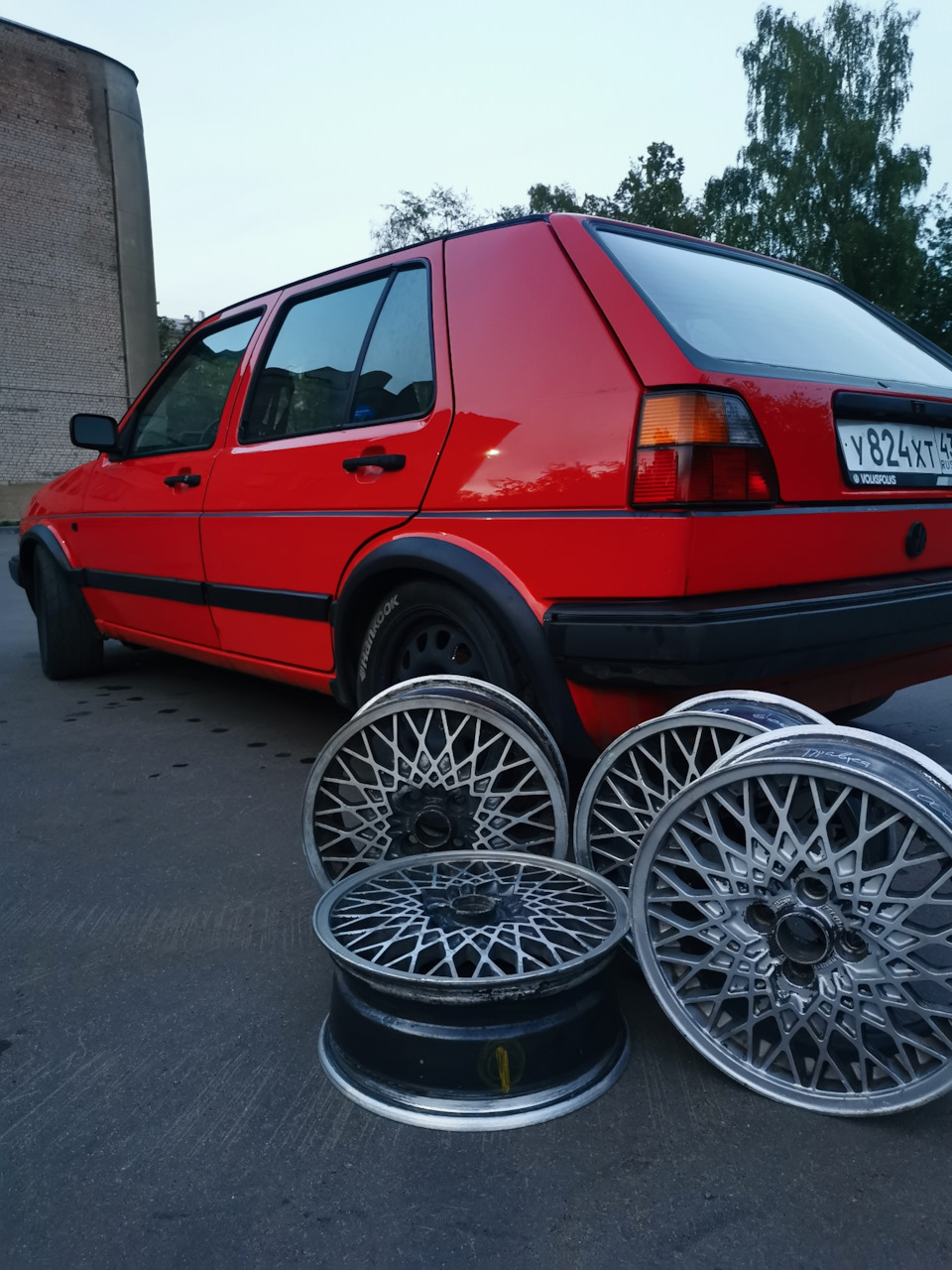 Шины, диски и Golf 2 — Volkswagen Golf Mk2, 1,6 л, 1989 года | колёсные  диски | DRIVE2