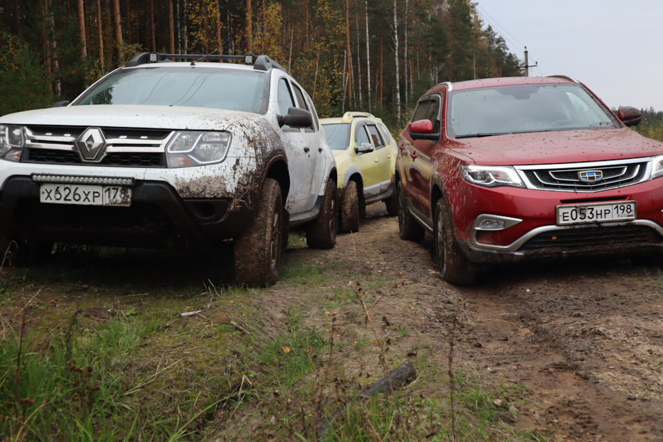 Покатушки с Джили Атлас и Рено Клубом СПб — Renault Duster (1G), 1,5 л ...