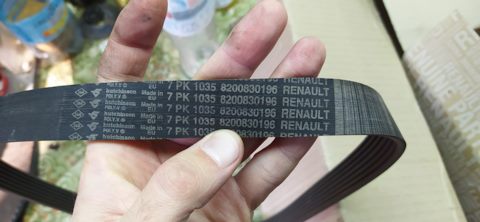 8200830196 Ремень генератора (ребристый дл 120см) RENAULT | Запчасти на ...