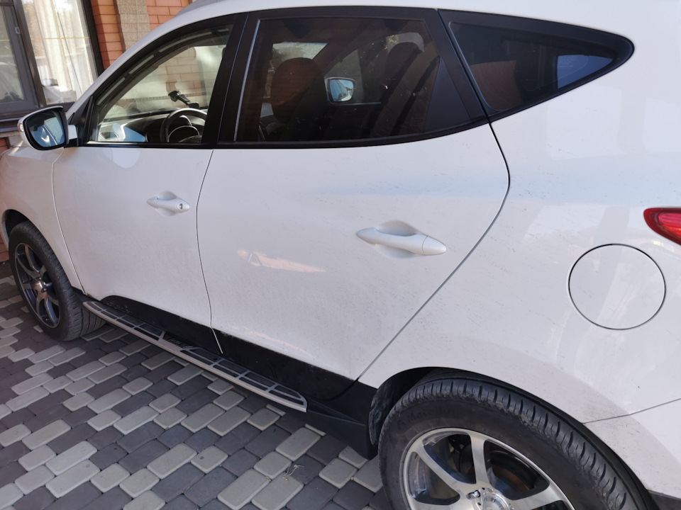 Пороги — Hyundai ix35, 2 л, 2012 года | аксессуары | DRIVE2