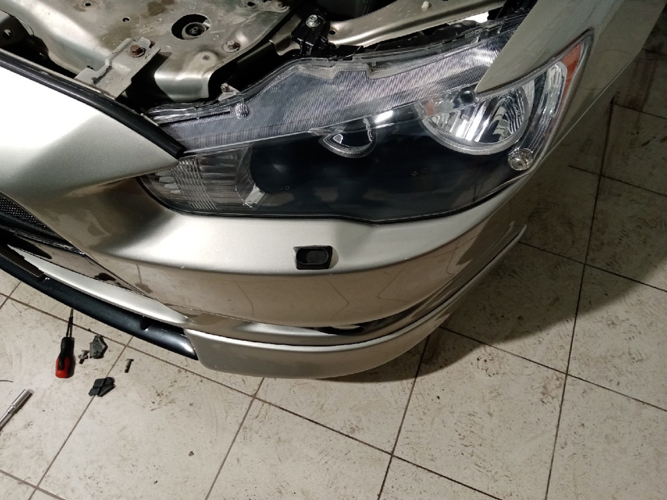 Форсунки омывателя фар — Mitsubishi Lancer X, 2 л, 2008 года | своими ...
