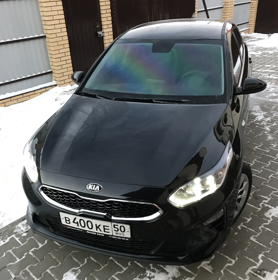 тонировка лобового стекла атермальной пленкой SHG XAIR 75BL — KIA Ceed ...