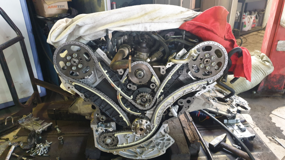 Замена цепи ГРМ на Порше Кайен 3.0 Diesel все ОК! — Porsche Cayenne (2G ...