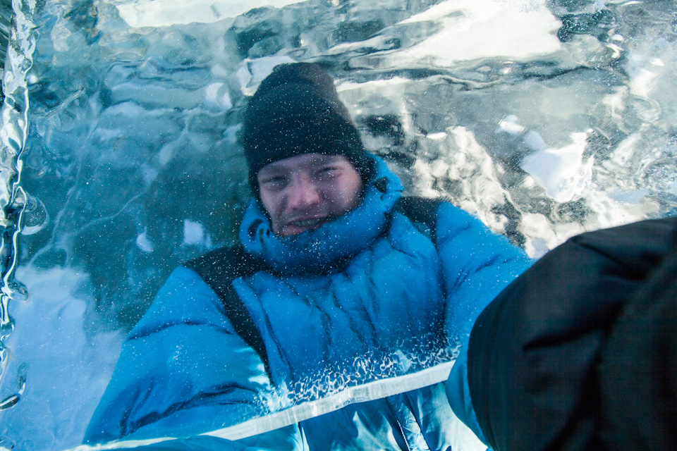 Ледовое селфи — Lada Granta