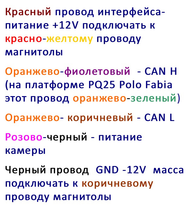 Инструкция по подключению. — Volkswagen Passat B6