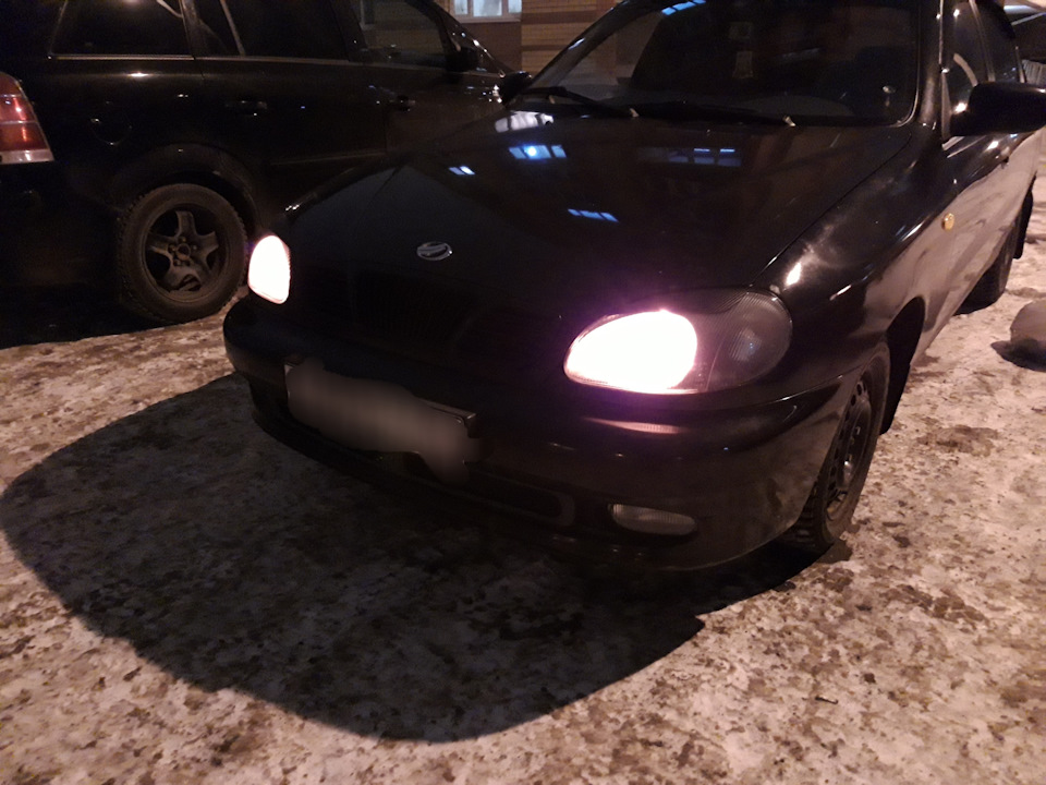 Желтые лампочки в габариты PHILIPS — ЗАЗ Chance, 1,5 л, 2012 года ...