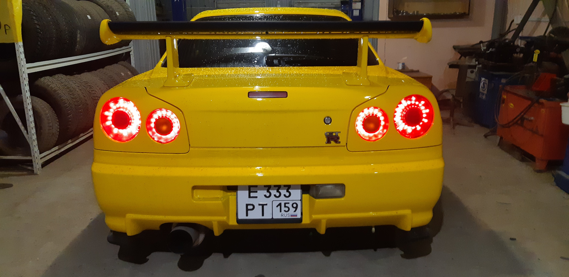 Прямоугольный регистрационный знак ТИП1А в задний бампер. — Nissan Skyline  (R34), 2,5 л, 1998 года | другое | DRIVE2