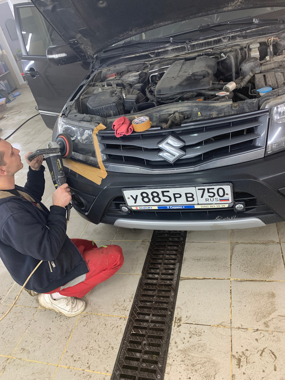 Бронь пленка на фары — Suzuki Grand Vitara (2G), 2,4 л, 2013 года ...