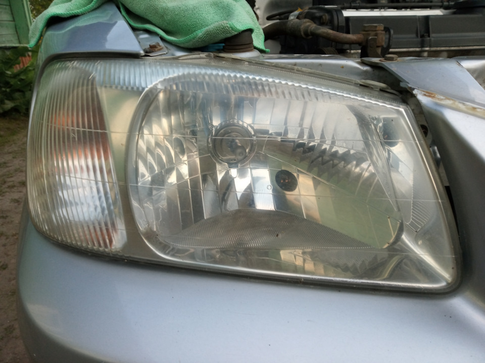 Полировка фар шуруповертом, результат — идеал!Замена птф Н1 на новые ...