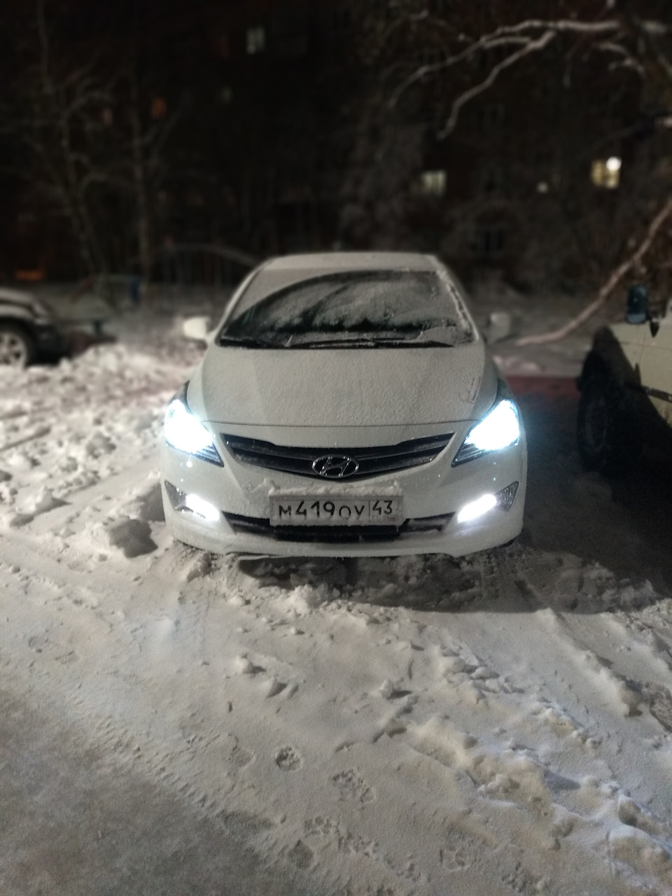 Диоды в габариты ))) — Hyundai Solaris, 1,6 л, 2014 года | стайлинг ...