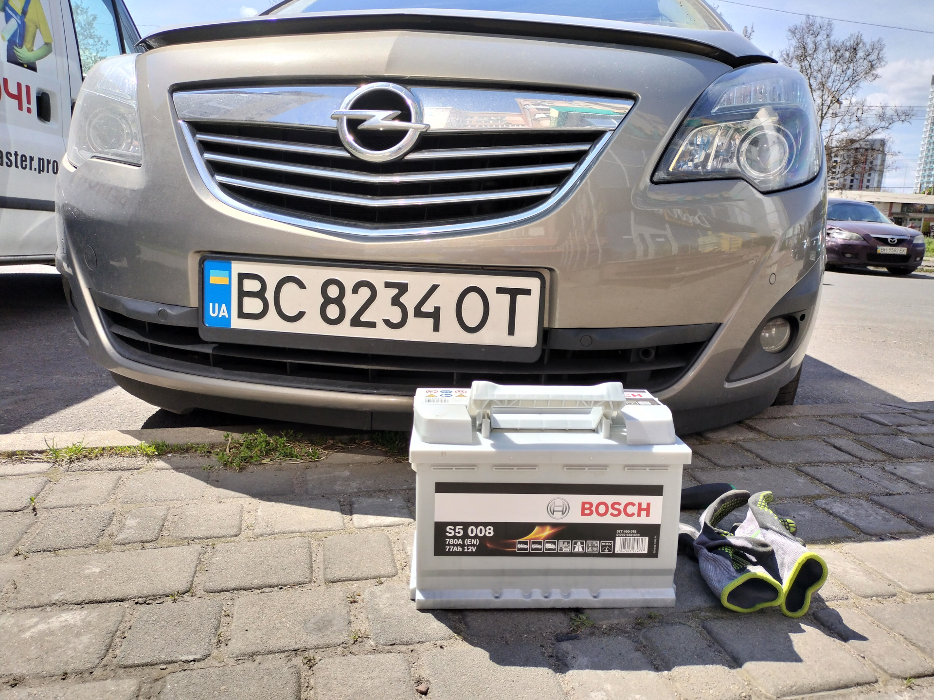 Новый аккумулятор — Opel Meriva (B), 1,7 л, 2012 года | запчасти | DRIVE2