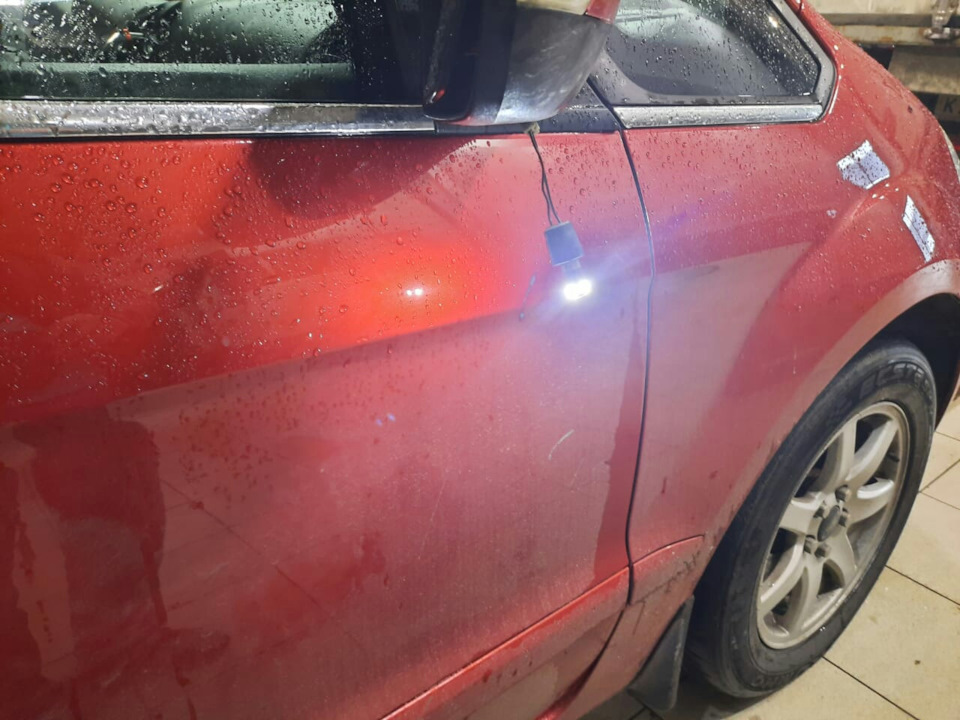 ford galaxy замена лампочки в зеркале
