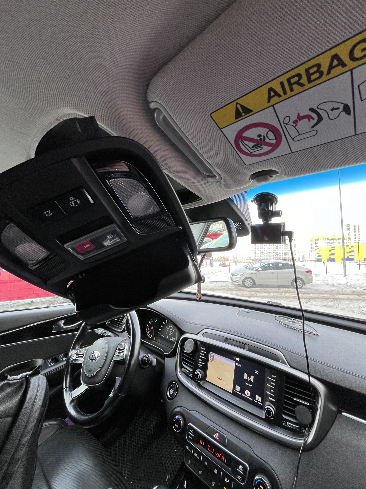 Адаптер к плафону для видеорегистратора — KIA Sorento (3G), 2,4 л, 2019 ...