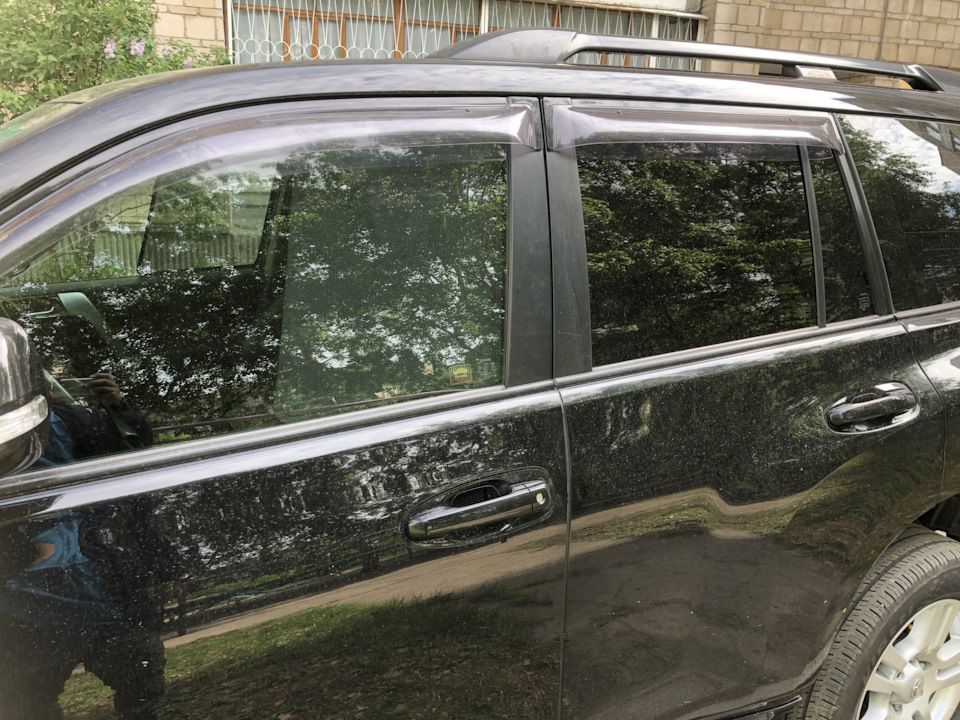 Шторки на перед — Toyota Land Cruiser Prado 150-series, 4 л, 2010 года ...