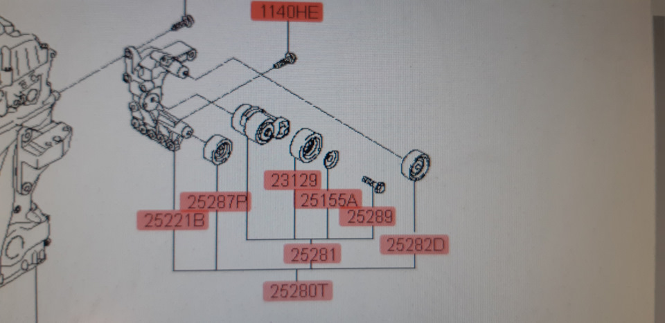 Вопрос по обводному ремню и роликам — Hyundai ix35, 2 л, 2011 года ...
