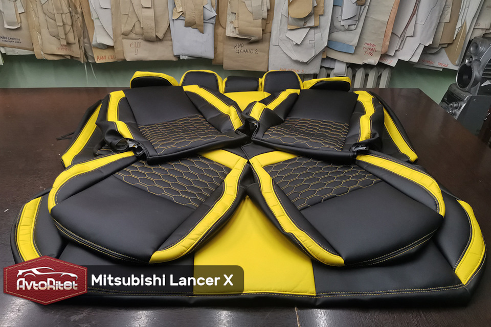 Каркасные авточехлы AvtoRitet на Mitsubishi Lancer X — ШвейАльянсГрупп ...