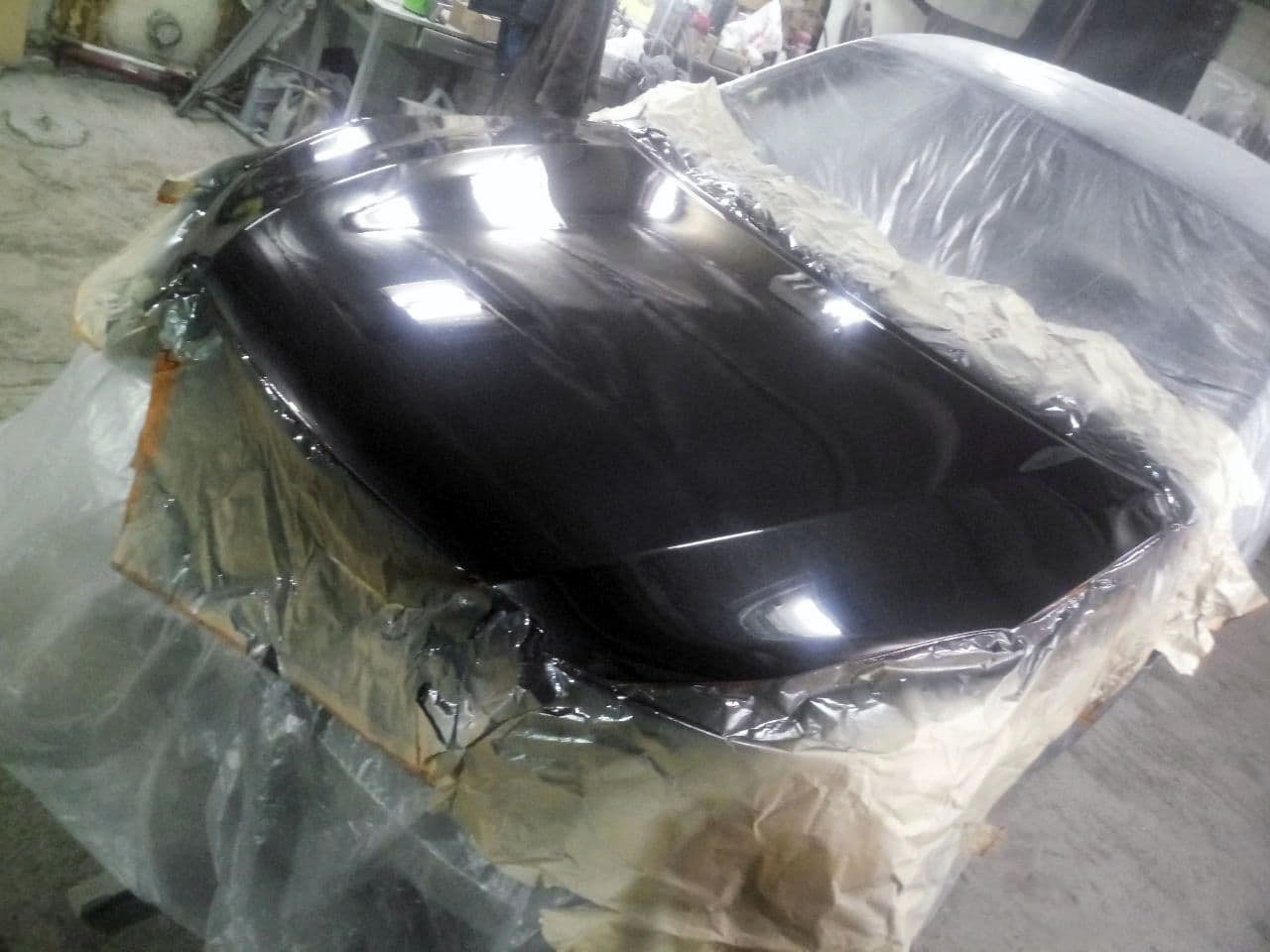 Окраска капота и двери багажника — Subaru Outback (BR), 2,5 л, 2010 ...