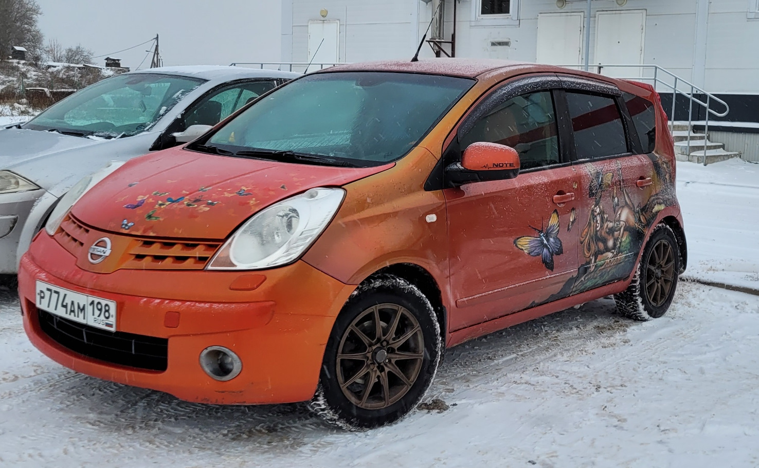 Авария как повод для гордости — Nissan Note (1G), 1,6 л, 2007 года | тюнинг  | DRIVE2