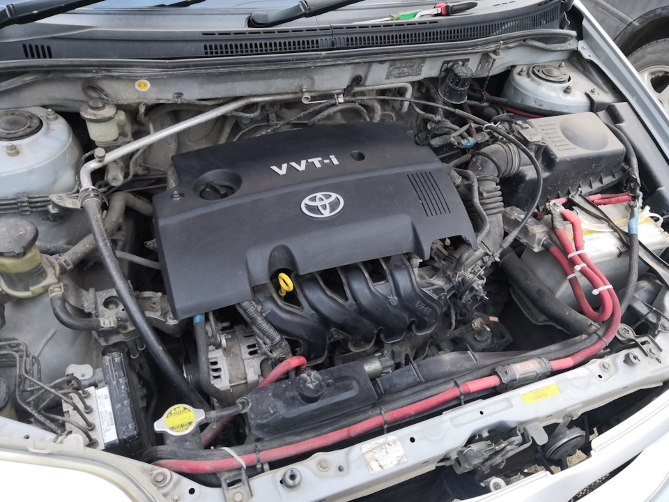 Замена ДВС 1NZ-FE c дорестайла на рестайл — Toyota Allex, 1,5 л, 2002 ...