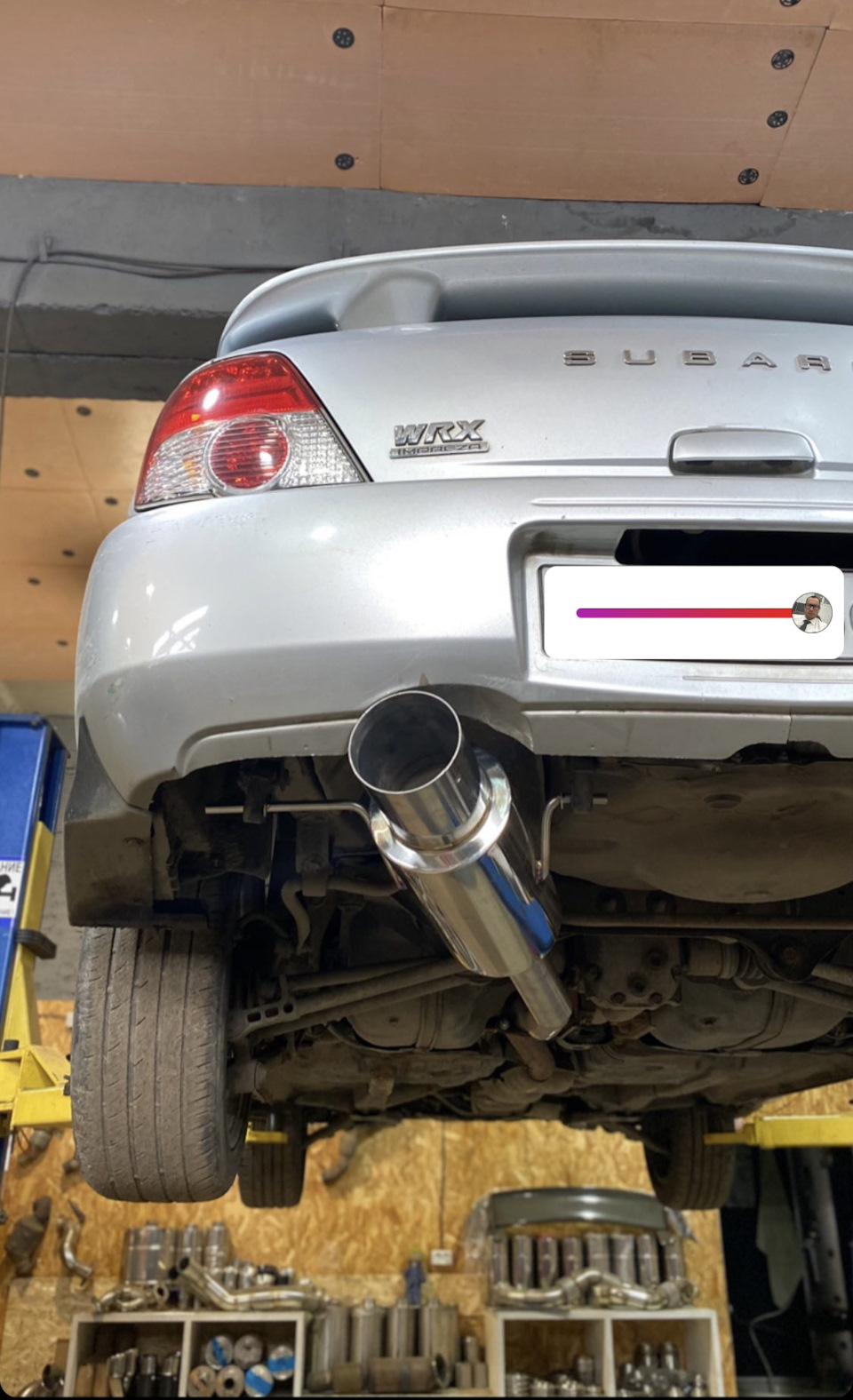 Выхлоп — Subaru Impreza WRX (GD, GG), 2 л, 2004 года | тюнинг | DRIVE2