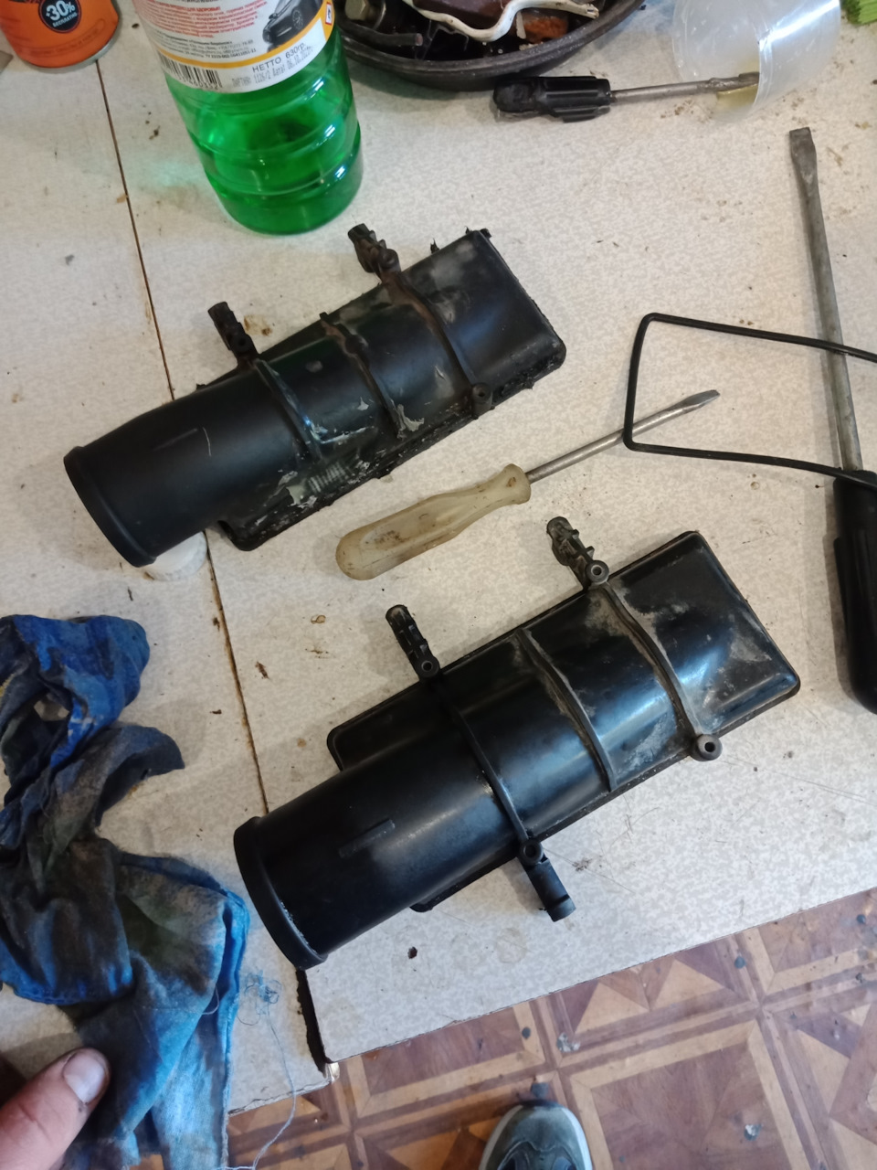 Интеркулер ремонт. — Audi A4 Avant (B5), 1,8 л, 1998 года | своими ...