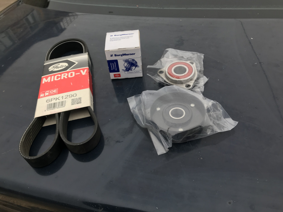 Небольшое ТО . Замена подшипника вискомуфты и натяжного подшипника ...