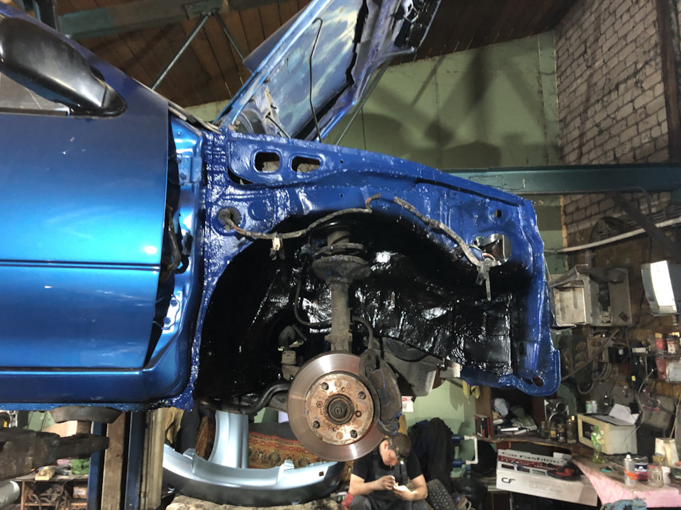 Обработка кузова, тормозные трубки, шумоизоляция — Subaru Justy (1G), 1 ...