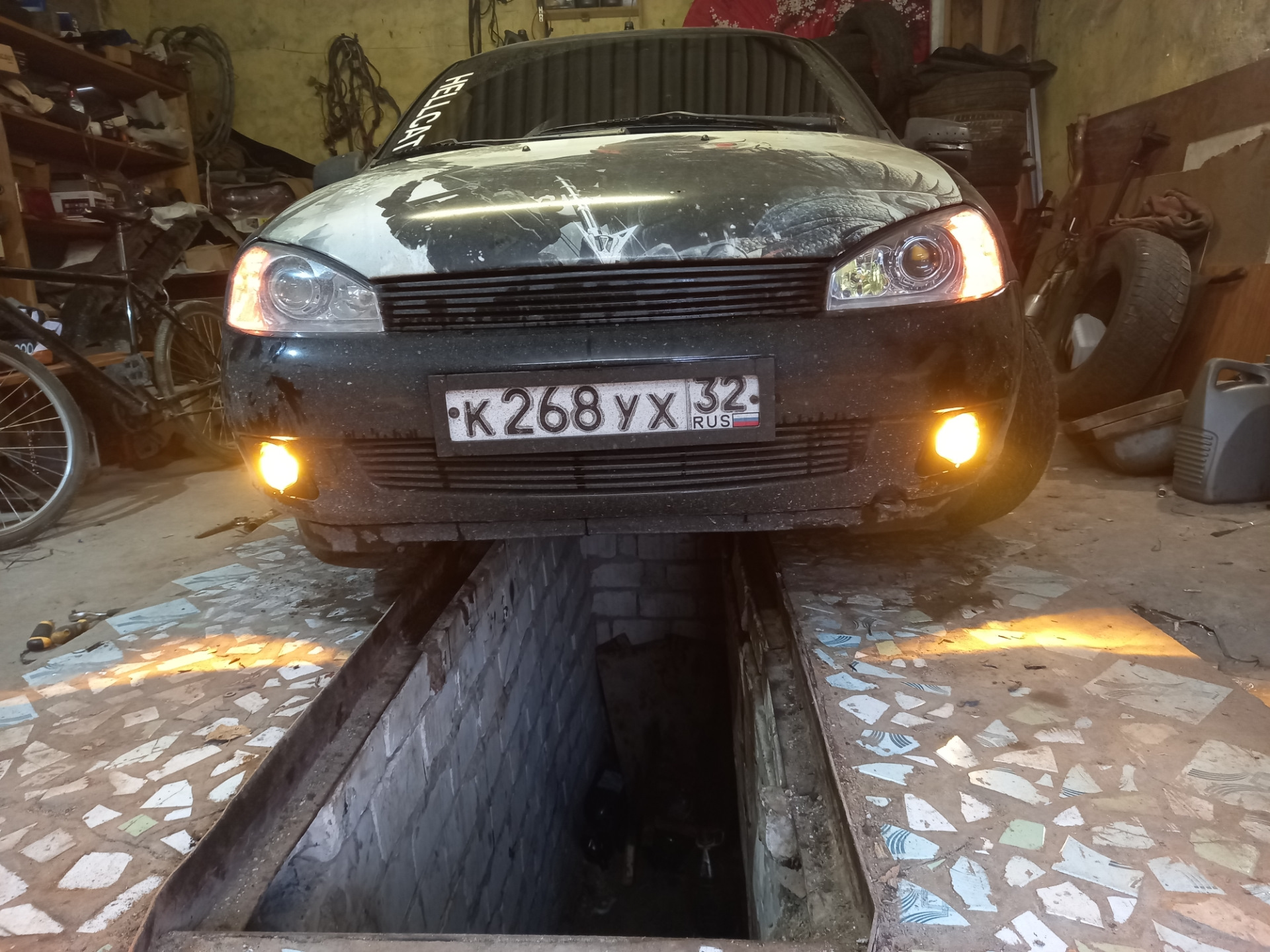 Туманки — Lada Калина Хэтчбек (1G), 1,6 л, 2011 года | стайлинг | DRIVE2