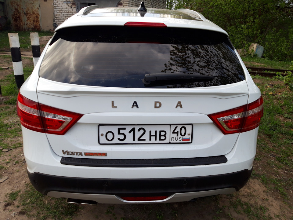 Спойлер от Юрол тюнинг — Lada Vesta SW Cross, 1,8 л, 2018 года | тюнинг ...
