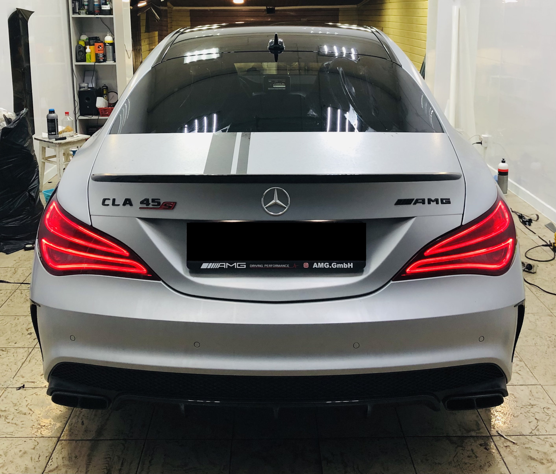Гибридная черная пленка на крышу, плюс тонировка задних фар. — Mercedes ...