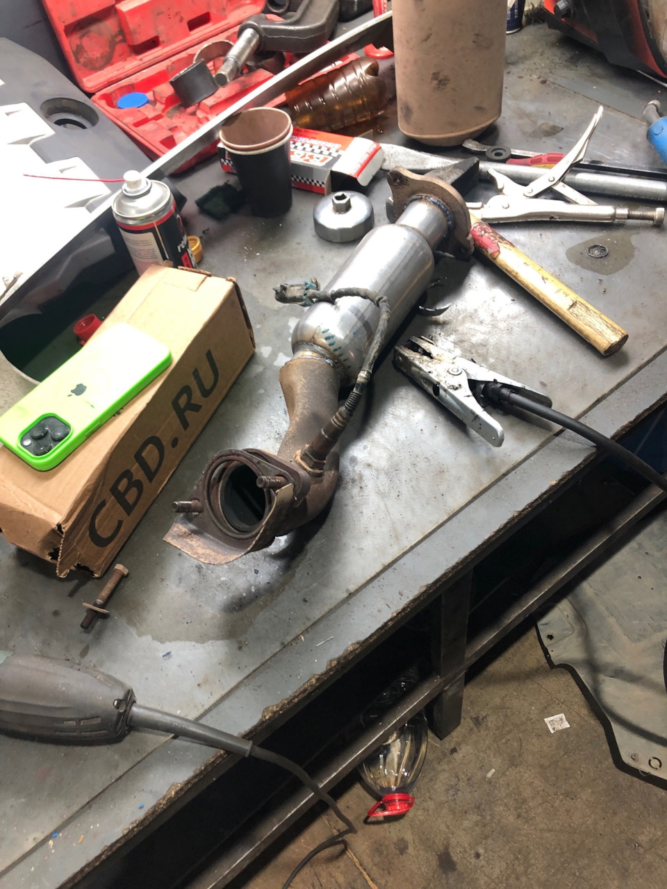 011 P0420 P0430 Катализаторы. Замена на стронгеры — Cadillac CTS (2G