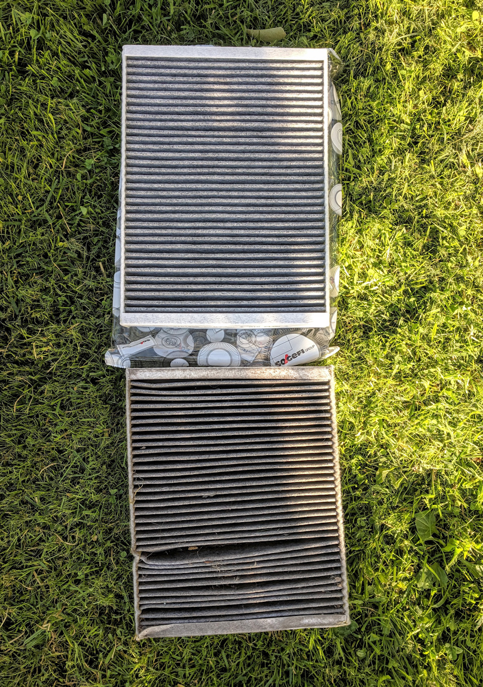 Салонный фильтр спустя 20 454 км — Citroen C5 (2G)