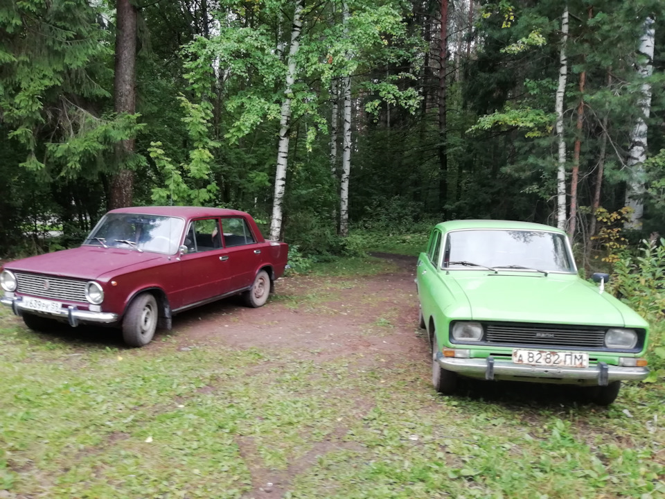 Покатушки и внешнее сравнение с Ваз 2101 — Москвич 2140, 1,5 л, 1983 ...