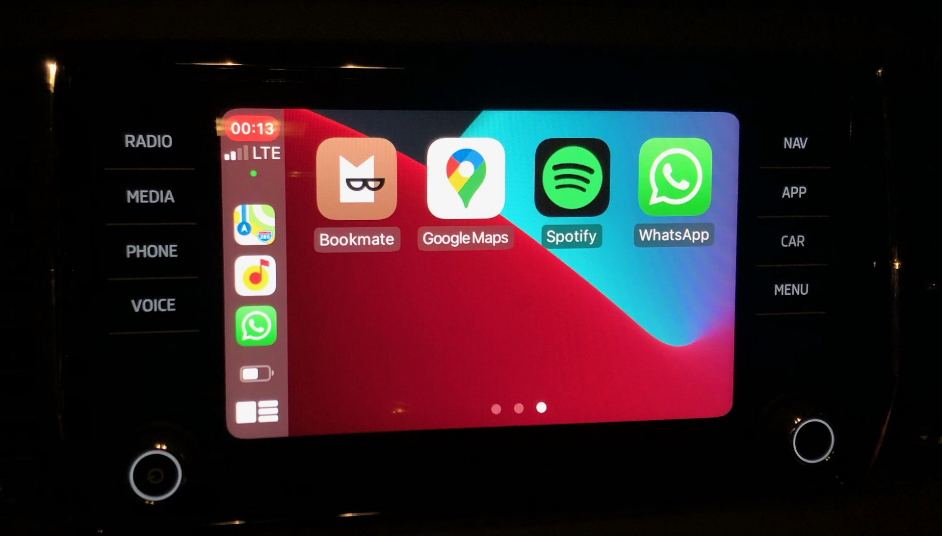 CARPLAY без провода. Bolero Skoda Karoq.