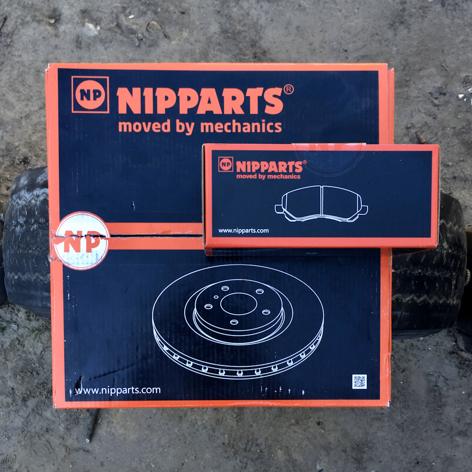 Тормоза NIPPARTS. — Mitsubishi Lancer IX, 1,6 л, 2007 года | плановое ...