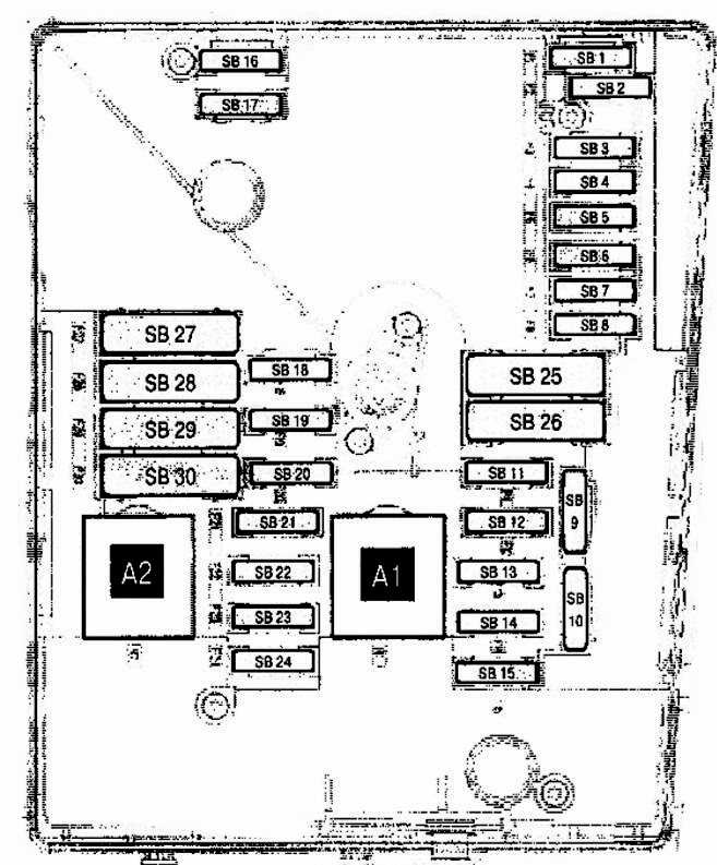 Схема предохранителей volkswagen touran