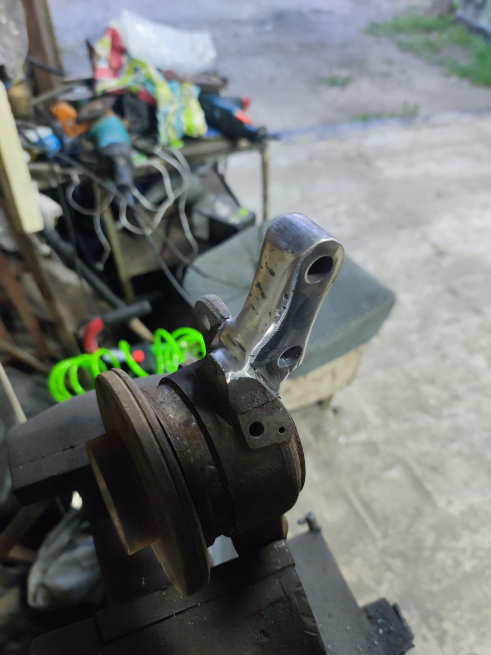 Кулаки ваз 2110 под нашу стойку ч2 — ЗАЗ 1103, 1,3 л, 2004 года ...